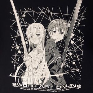 Black #swordartonline Anime Graphic T-Shirt
